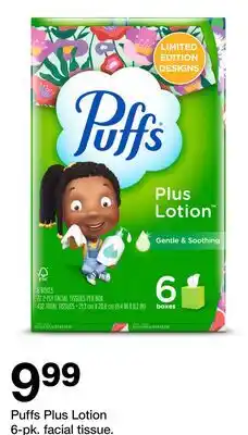 Target Puffs Plus Lotion 6-pk. facial tissue offer