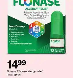 Target Flonase 72-dose allergy-relief nasal spray offer