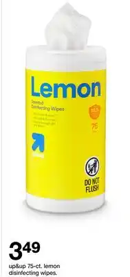 Target up&up 75-ct. lemon disinfecting wipes offer
