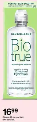 Target Biotrue 20—oz. contact lens solution offer