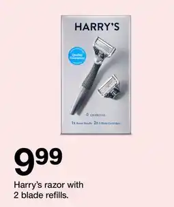Target Harry's razor with 2 blade refills offer