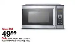 Target BLACK + DECKER 0.7-cu.-ft. 700W microwave oven offer