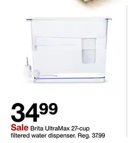 Target Brita UltraMax 27-cup filtered water dispenser offer