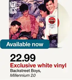 Target Backstreet Boys, Millennium 2.0 offer