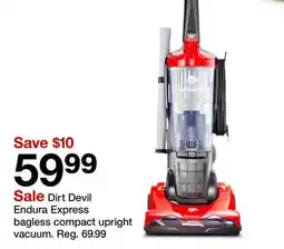 Target Dirt Devil Endura Express bagless compact upright vacuum offer