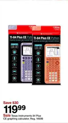 Target Texas Instruments 84 Plus CE graphing calculator offer