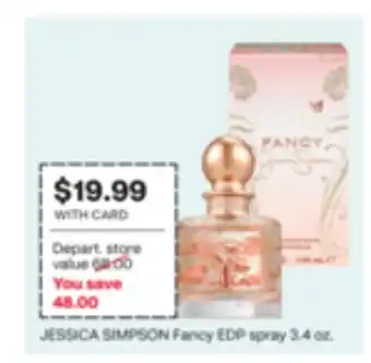 CVS JESSICA SIMPSON Fancy EDP spray 3.4 oz offer