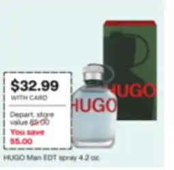 CVS HUGO Man EDT spray 4.2 oz offer