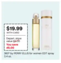 CVS by PERRY ELLIS for women EDT spray 3.4 oz offer