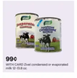 CVS Zivel condensed or evaporated milk 12-13.8 oz offer