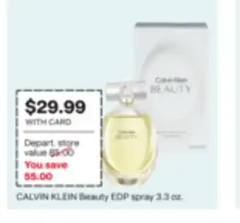 CVS CALVIN KLEIN Beauty EDP spray 3.3 oz offer