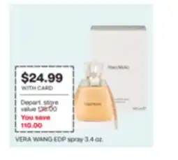 CVS VERA WANG EDP spray 3.4 oz offer