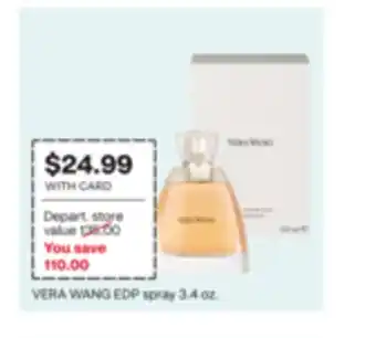 CVS VERA WANG EDP spray 3.4 oz offer