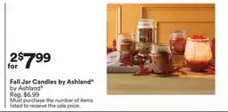 Michaels Fall Jar Candles by Ashland offer