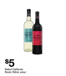 Target California Roots 750mL wine.‡ offer