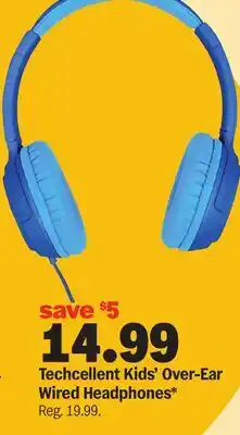 Meijer Techcellent Kids' Over-Ear Wired Headphones offer