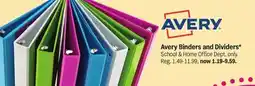 Meijer Avery Binders and Dividers offer