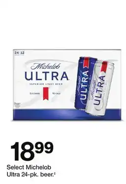 Target Select Michelob Ultra 24-pk. beer‡ offer