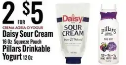 Jons International CREMA AGRIA O YOGUR Daisy Sour Cream Pillars Drinkable Yogurt offer