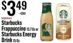 Jons International Starbucks Frappuccino or Starbucks Energy Drink offer
