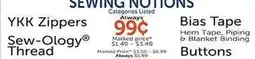 Hobby Lobby SEWING NOTIONS offer