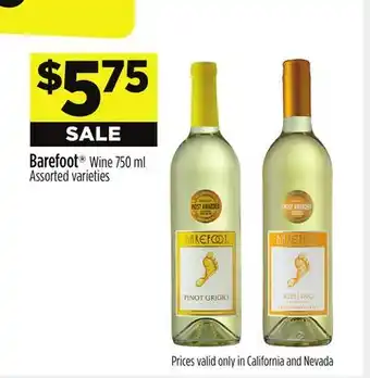 Dollar General Barefoot Wine offer