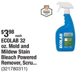 The Home Depot Ecolab Mold and Mildew Stain Bleach Powered Remover offer