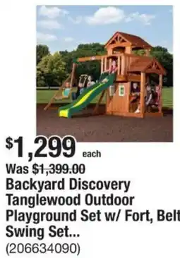 The Home Depot Backyard Discovery Tanglewood Outdoor Playground Set w/ Fort offer