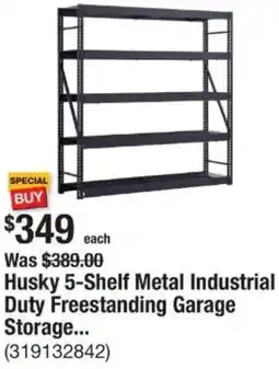 The Home Depot Husky 5-Shelf Metal Industrial Duty Freestanding Garage Storage offer
