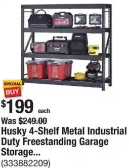 The Home Depot Husky 4-Shelf Metal Industrial Duty Freestanding Garage Storage offer