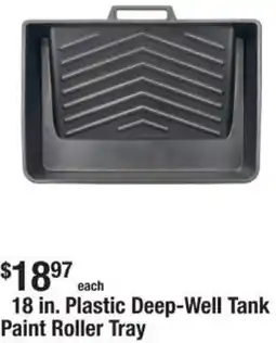 The Home Depot 18 in. Plastic Deep-Well Tank Paint Roller Tray offer