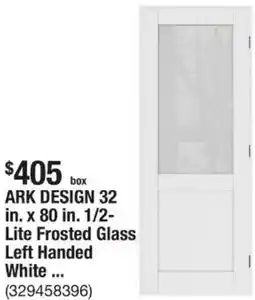 The Home Depot Ark design frosted glass offer