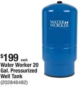The Home Depot Water Worker 20 Gal. Pressurized Well Tank offer