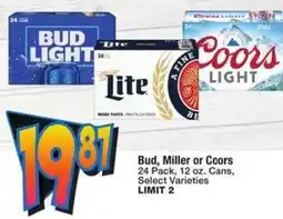 Albertsons Bud, Miller or Coors offer