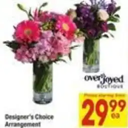 Albertsons Designer's Choice Arrangement offer