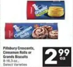 Albertsons Pillsbury Crescents, Cinnamon Rolls or Grand Biscuits offer