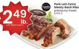 Albertsons Pork Loin Extra Meaty Back Ribs offer