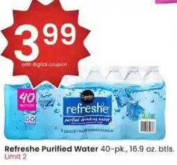 Albertsons Refreshe Purified Water offer