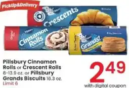 Albertsons Pillsbury Cinnamon Rolls or Crescent Rolls or Pillsbury Grands Biscuits offer