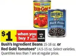 Meijer Bush's Ingredient Beans or Red Gold Tomatoe offer
