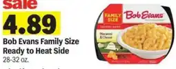 Meijer Bob Evans Family Size Ready to Heat Side offer