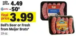 Meijer Bell's Beer or Fresh from Meijer Brats offer