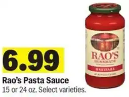 Meijer Rao's Pasta Sauce offer