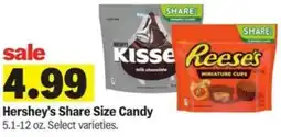 Meijer Hershey's Share Size Candy offer