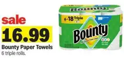 Meijer Bounty Paper Towels offer