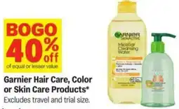 Meijer Garnier Hair Care, Color or Skin Care Products offer