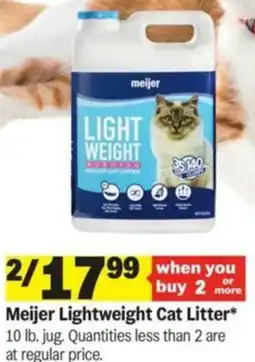 Meijer Meijer Lightweight Cat Litter offer