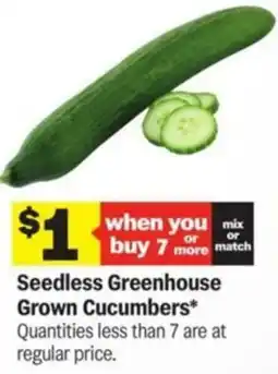 Meijer Seedless Greenhouse Grown Cucumbers offer