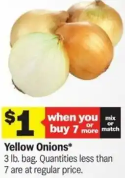 Meijer Yellow Onions offer