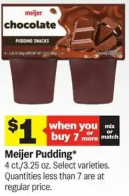 Meijer Meijer Pudding offer